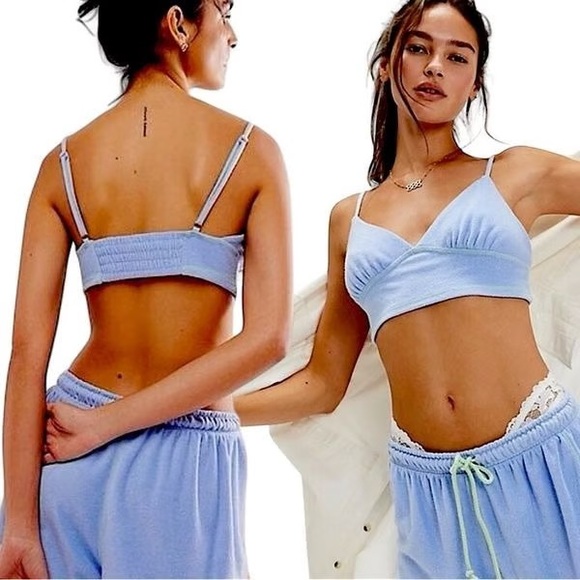 New FREE PEOPLE Gimme More Lounge Brami - Grapemist Combo size Small - Picture 1 of 12